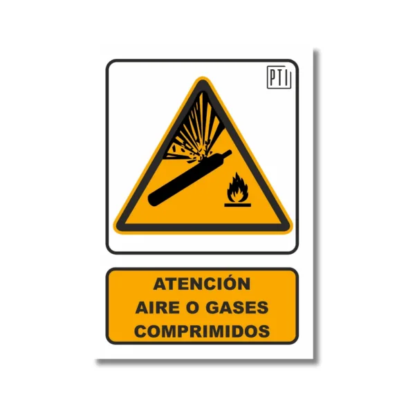 ATENCIÓN AIRE O GASES COMPRIMIDOS