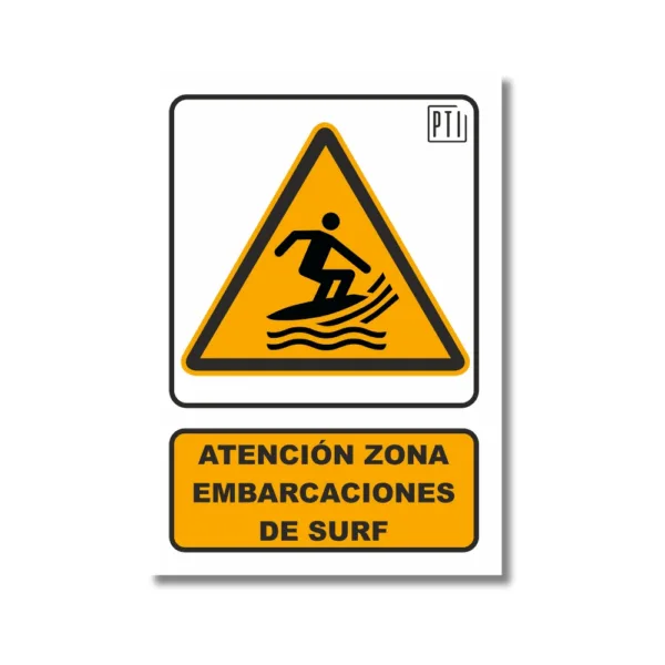 ATENCIÓN ZONA EMBARCACIONES DE SURF