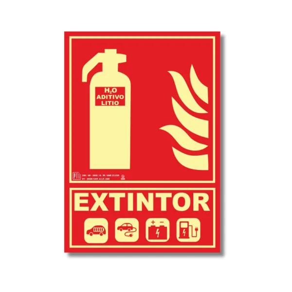 EXTINTOR CON ADITIVO DE LITIO