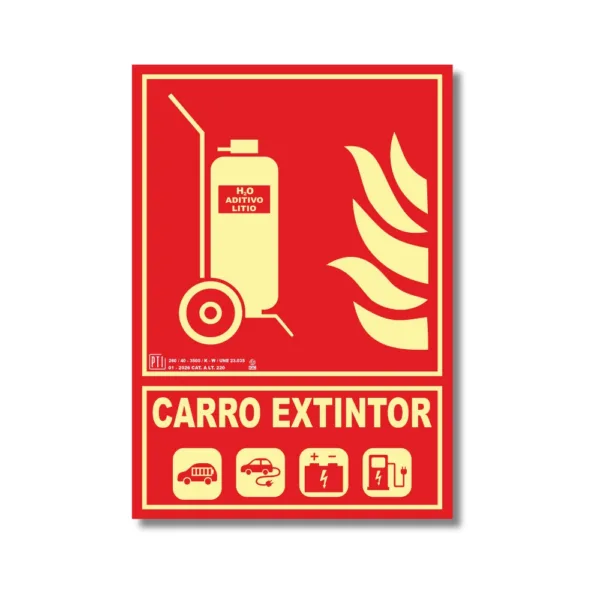CARRO EXTINTOR CON ADITIVO DE LITIO