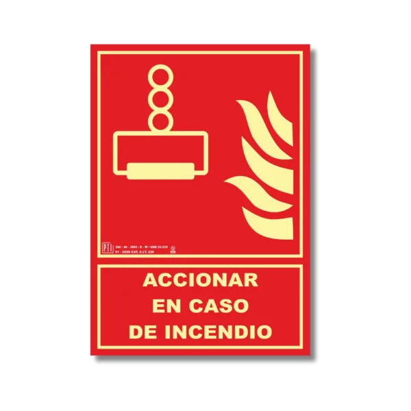 ACCIONAR EN CASO DE INCENDIO