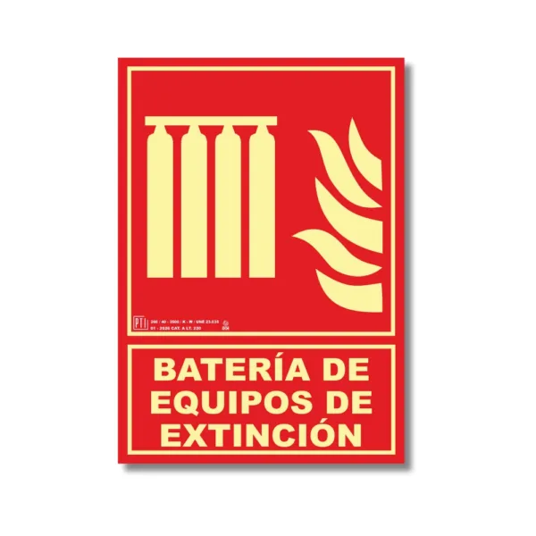 BATERÍA DE EQUIPOS DE EXTINCIÓN