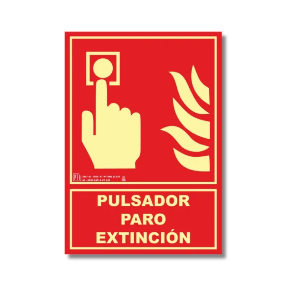 PULSADOR PARO EXTINCIÓN