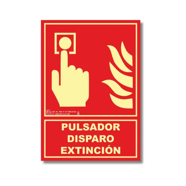 PULSADOR DISPARO EXTINCIÓN