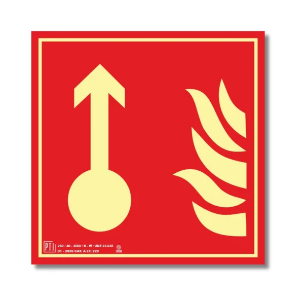 ACCESO BOMBEROS FLECHA SUPERIOR