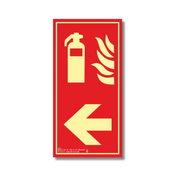 EXTINTOR FLECHA IZQUIERDA