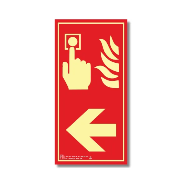 PULSADOR DE ALARMA FLECHA IZQUIERDA