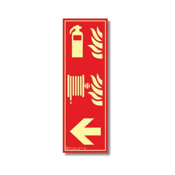 EXTINTOR Y BOCA DE INCENDIO FLECHA IZQUIERDA