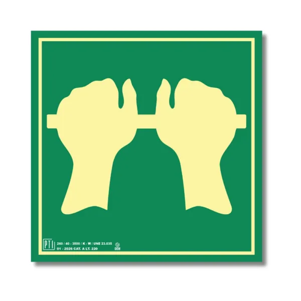 SALIDA DE EMERGENCIA APOYAR PARA ABRIR