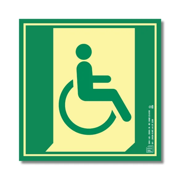 SALIDA DE EMERGENCIA MINUSVALIDOS DERECHA