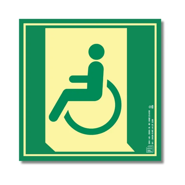 SALIDA DE EMERGENCIA MINUSVALIDOS IZQUIERDA