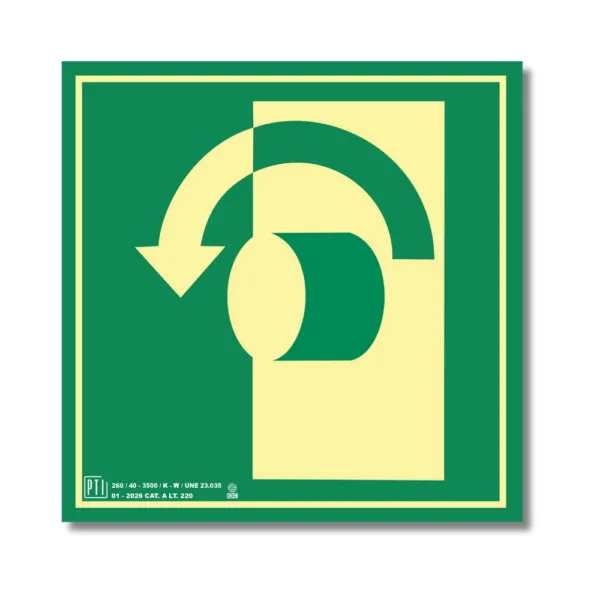 GIRAR PARA ABRIR IZQUIERDA