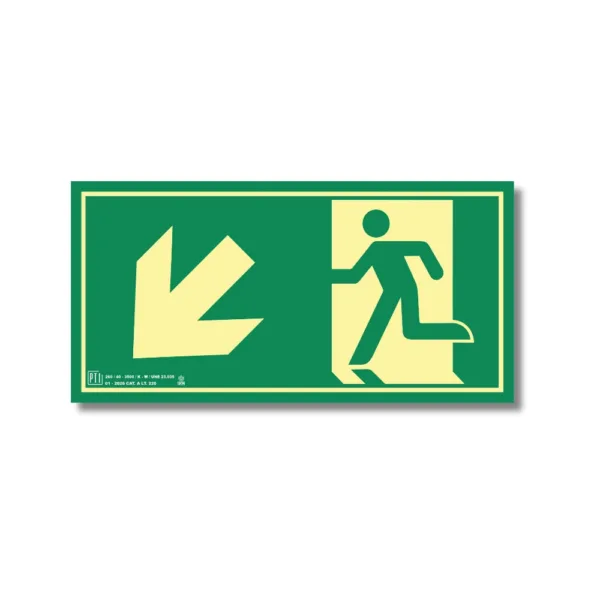 SALIDA EMERGENCIA BAJADA IZQUIERDA