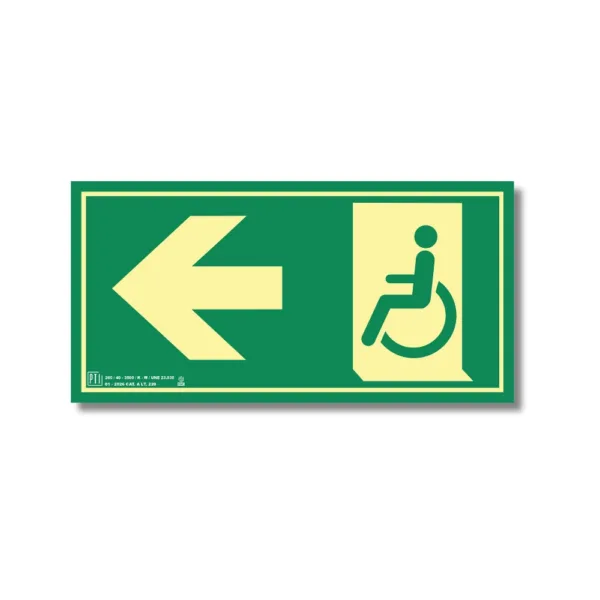 SALIDA EMERGENCIA MINUSVALIDOS IZQUIERDA