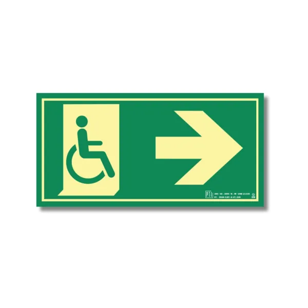 SALIDA EMERGENCIA MINUSVALIDOS DERECHA