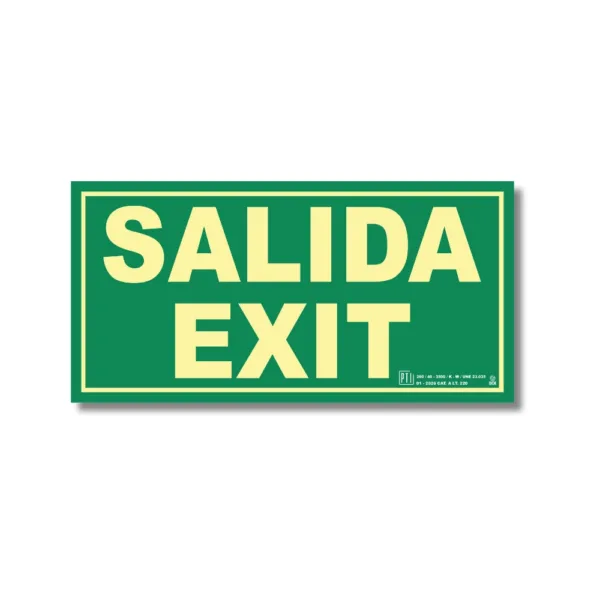 EMERGENCIA SALIDA EXIT