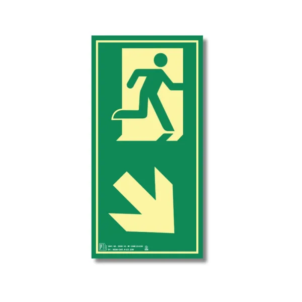 SALIDA EMERGENCIA BAJADA DERECHA VERTICAL