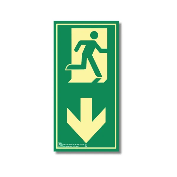 SALIDA EMERGENCIA ABAJO VERTICAL