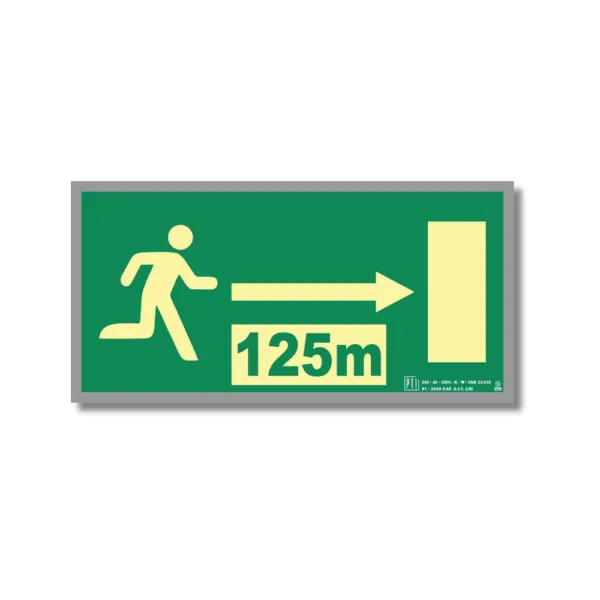 SALIDA EMERGENCIA A 125m DERECHA