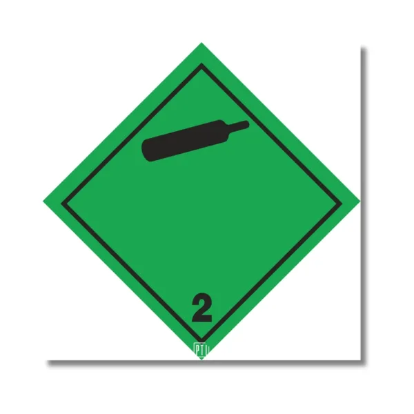 ADR CLASE 2.2 GASES NO INFLAMABLES Y NO TÓXICOS NEGRO