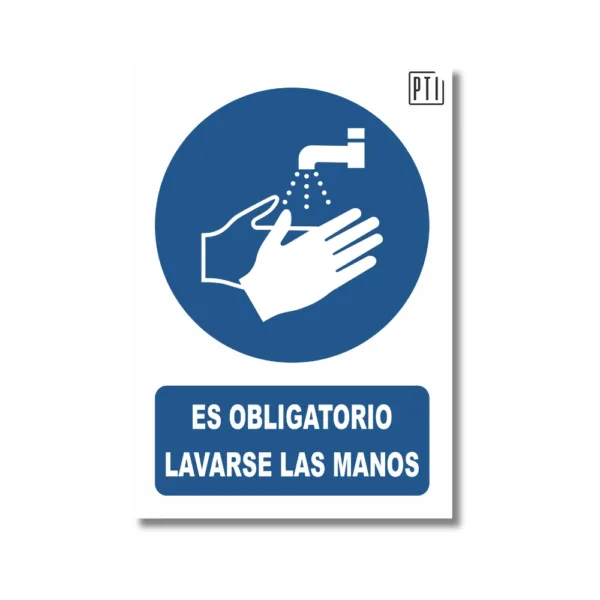 ES OBLIGATORIO LAVARSE LAS MANOS