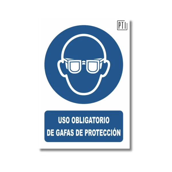 USO OBLIGATORIO DE GAFAS DE PROTECCIÓN