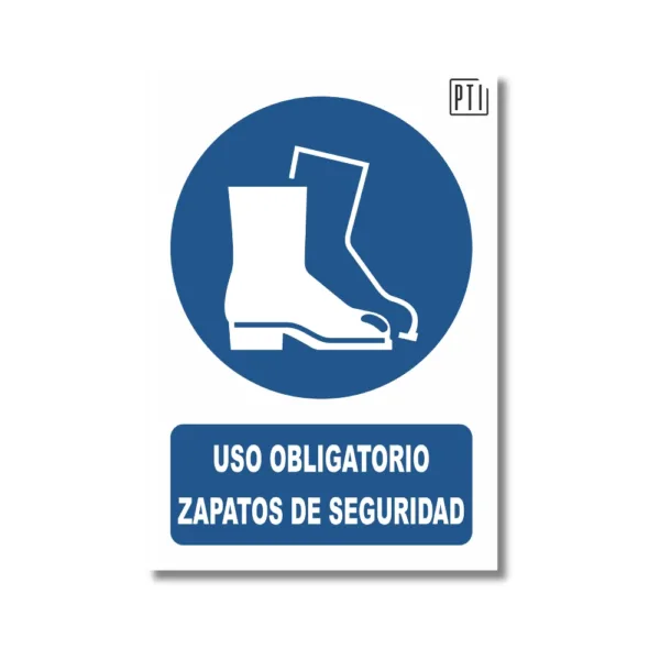 USO OBLIGATORIO ZAPATOS DE SEGURIDAD