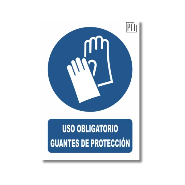 USO OBLIGATORIO GUANTES DE PROTECCIÓN