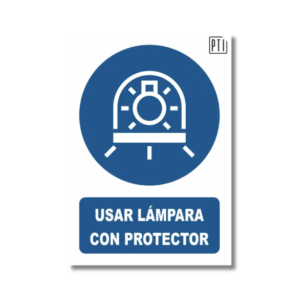 USAR LÁMPARA CON PROTECTOR