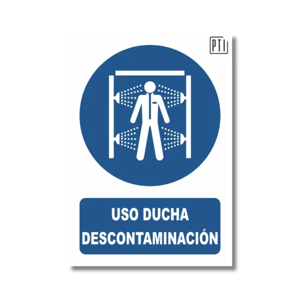 USO DUCHA DESCONTAMINACIÓN