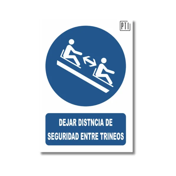 DEJAR DISTANCIA DE SEGURIDAD ENTRE TRINEOS