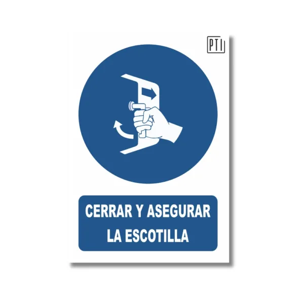 CERRAR Y ASEGURAR LA ESCOTILLA