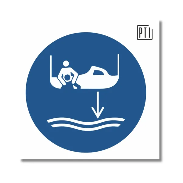 BAJAR EL BOTE DE RESCATE AL AGUA