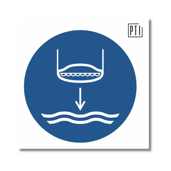 BAJAR EL BOTE SALVAVIDAS AL AGUA