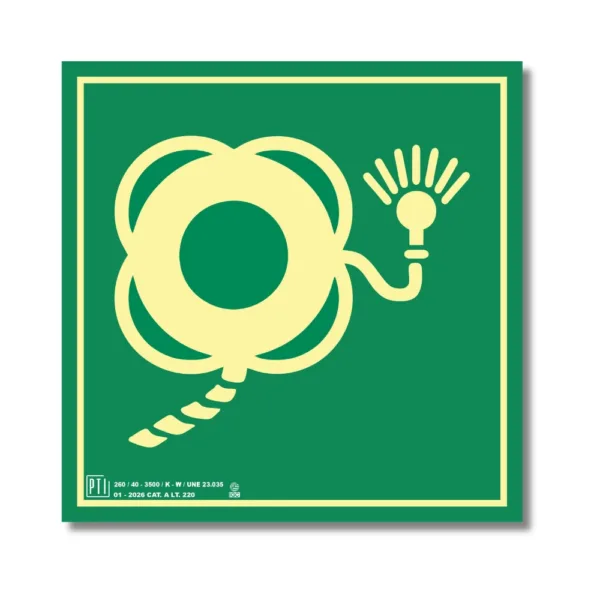 ARO SALVAVIDAS CON CABO Y LUZ