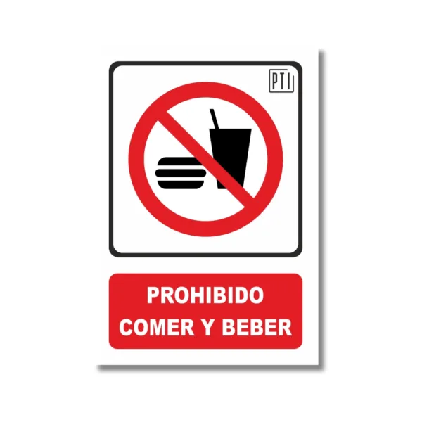 PROHIBIDO COMER Y BEBER