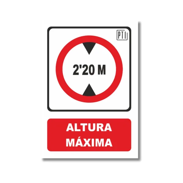ALTURA MAXIMA 2'20 M