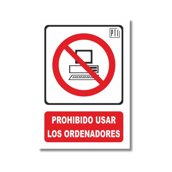 PROHIBIDO USAR LOS ORDENADORES