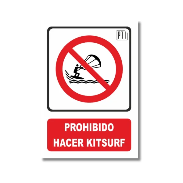 PROHIBIDO HACER KITSURF