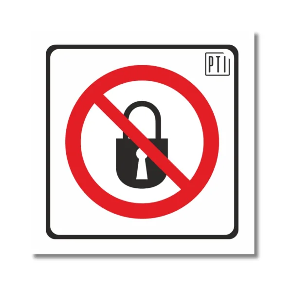 PROHIBIDO CERRAR CON LLAVE