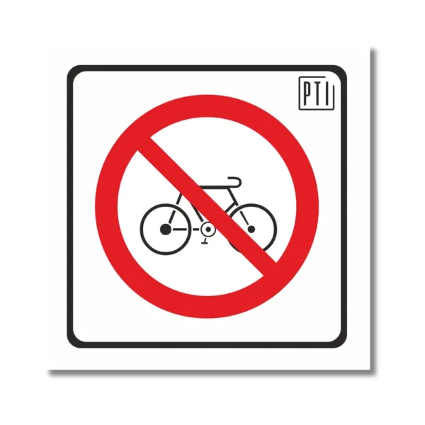 PROHIBIDO IR EN BICICLETA