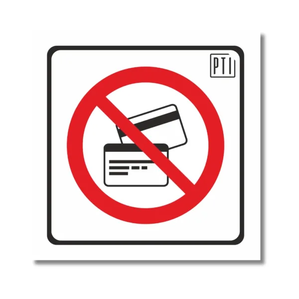 PROHIBIDO UTILIZAR TARJETAS