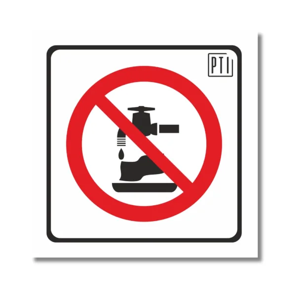 PROHIBIDO LAVAR LA ROPA