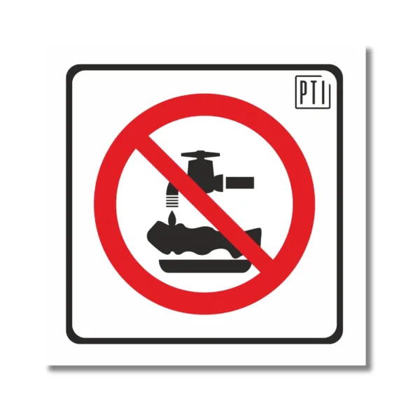 PROHIBIDO LAVAR VAJILLAS