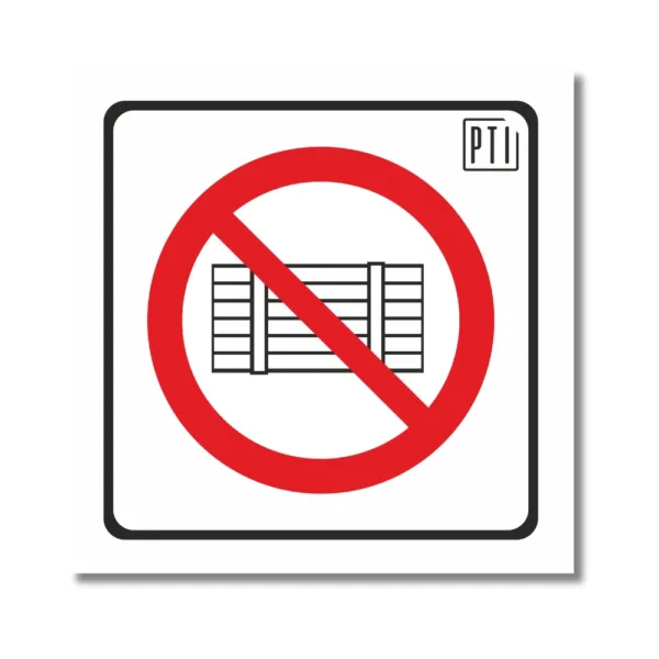 NO DEPOSITAR MERCANCIAS