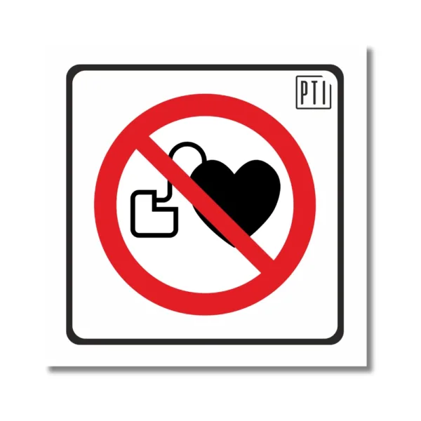 PROHIBIDO EL PASO A PERSONAS CON MARCAPASOS