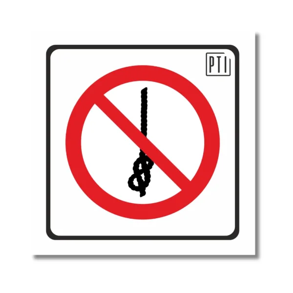 PROHIBIDO HACER NUDOS CON LA CUERDA