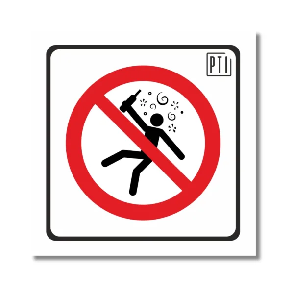 NO SE PERMITE LA ENTRADA A PERSONAS EN ESTADO DE EMBRIAGUEZ