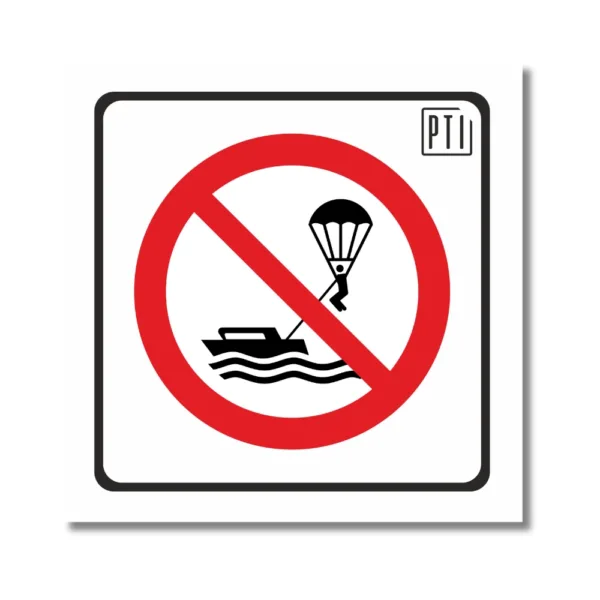 PROHIBIDO HACER PARASAILING